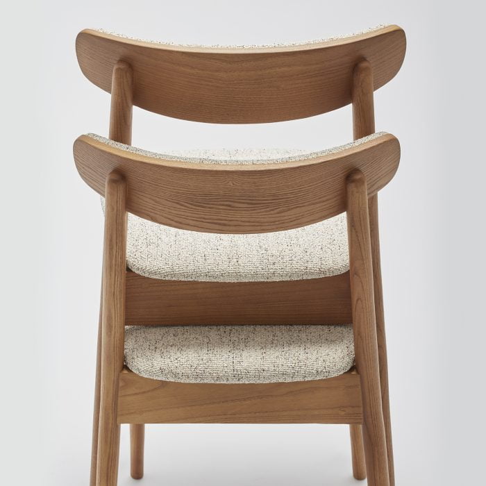 Abbey Chair with Upholstered Back